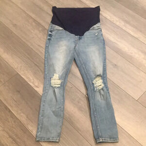 New* Pinkblush Distressed Maternity Denim‎ Pants